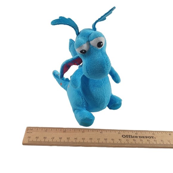 Disney Ty Beanie Baby Doc McStuffins Blue Stuffy Dragon Plush Toy Mini - Picture 4 of 8